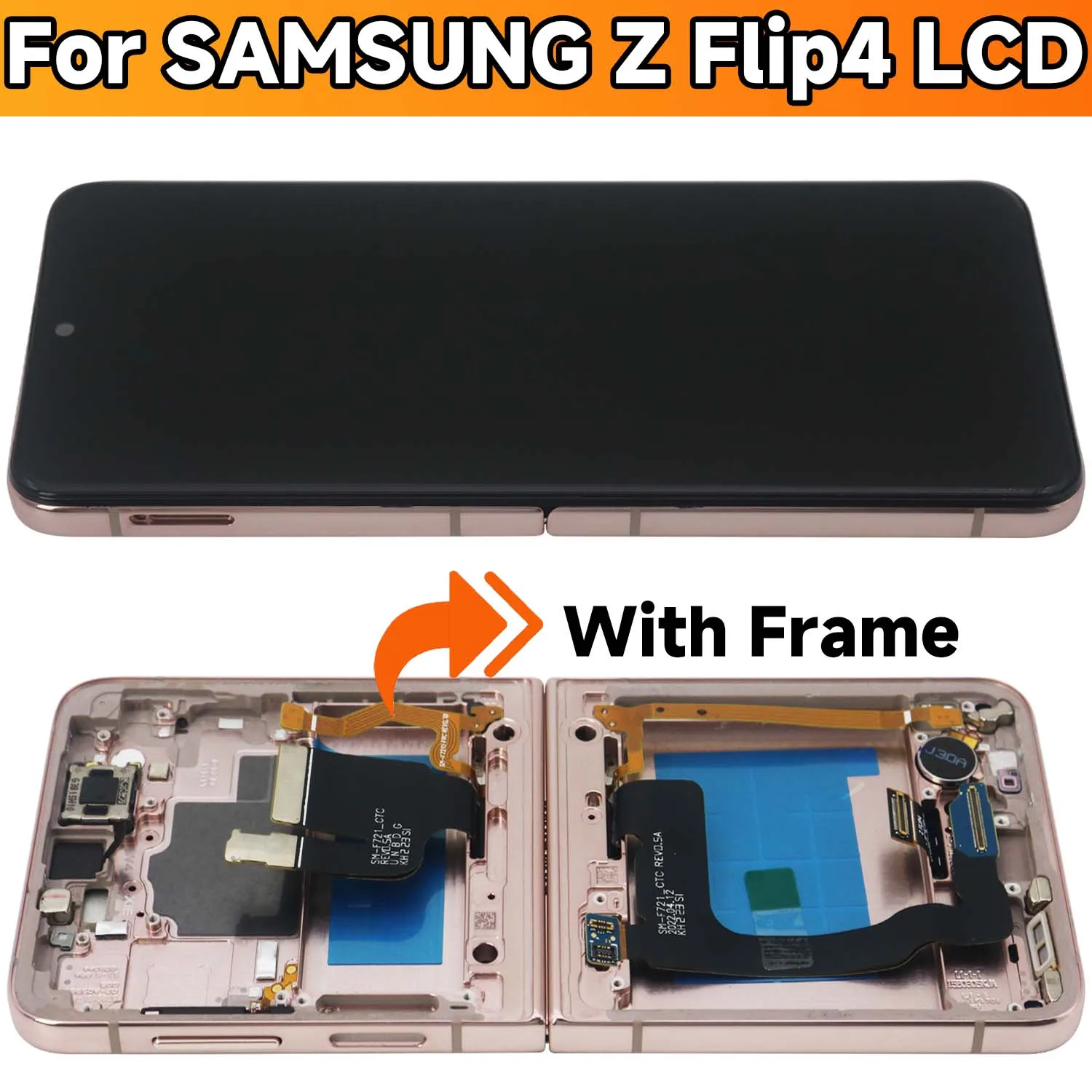 TFT Display for Samsung Z Flip 4 SM-F721 F721B LCD Display
