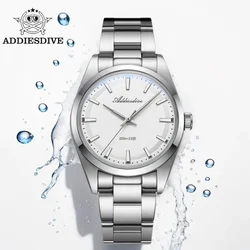 ADDIESDIVE TOP Brand Men Luxury Watch 10Bar Waterproof BGW9 Super Luminous 316L Stainless Steel VH31 Quartz Watch Reloj Hombre