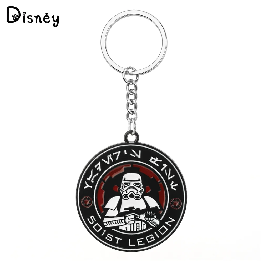 Star Wars The Rise of Skywalker Keychain Disney Imperial Stormtrooper Metal Pendant Keyring Car Backpack Key Holder Accessories