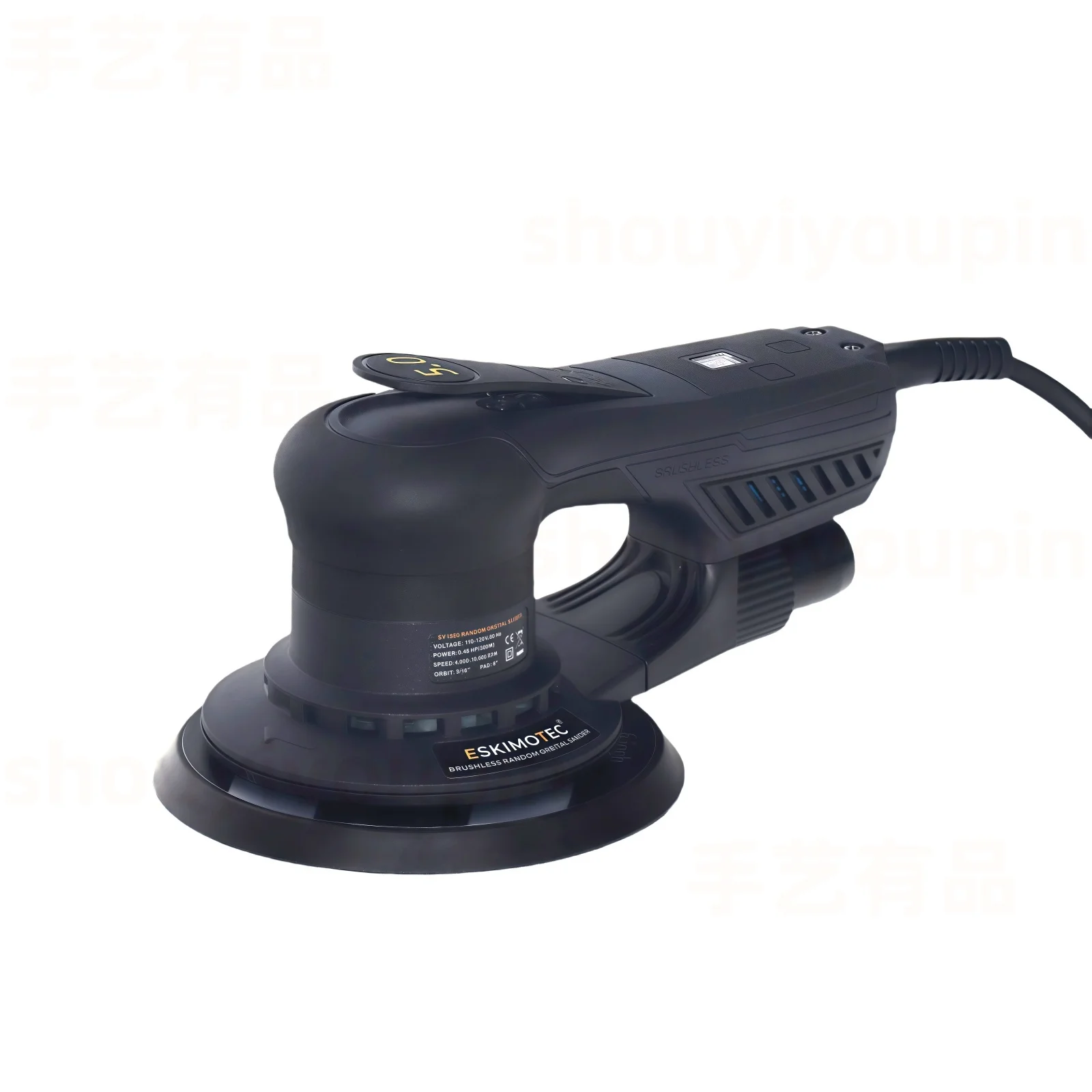 تصميم جديد الكهربائية فرش المدار ساندر المعجون طاحونة الحائط الكهربائية الصغيرة طاحونة اليد الخشب الطابق الملمع 360 واط #1