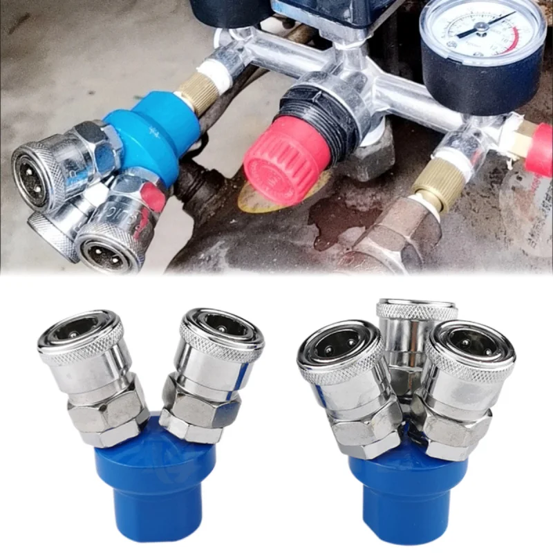 C-type quick coupling air pump, round 2/ 3-way  air compressor parts, air pipe self-locking type