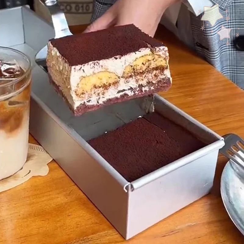 

Tiramisu Muffin Pan Stainless Steel Cheesecake Pan Baking Mould Rectangle Cake Pan For Birthday Cake Bread Chiffon Tiramisu