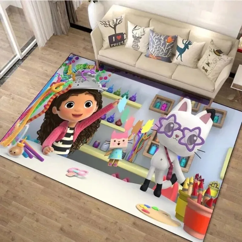 Gabby Doll house Anti Slip Carpets Rugs Doormats Floor Mats for Kids Adults Home Bedroom Decor