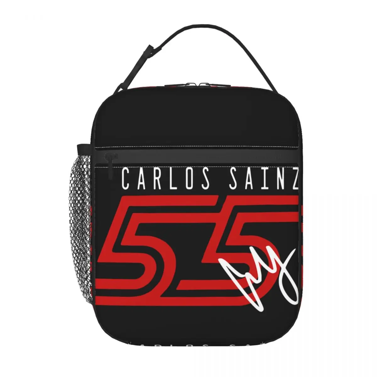 Carlos Sainz 55 Insulated Lunch Bag Tote Food Handbag