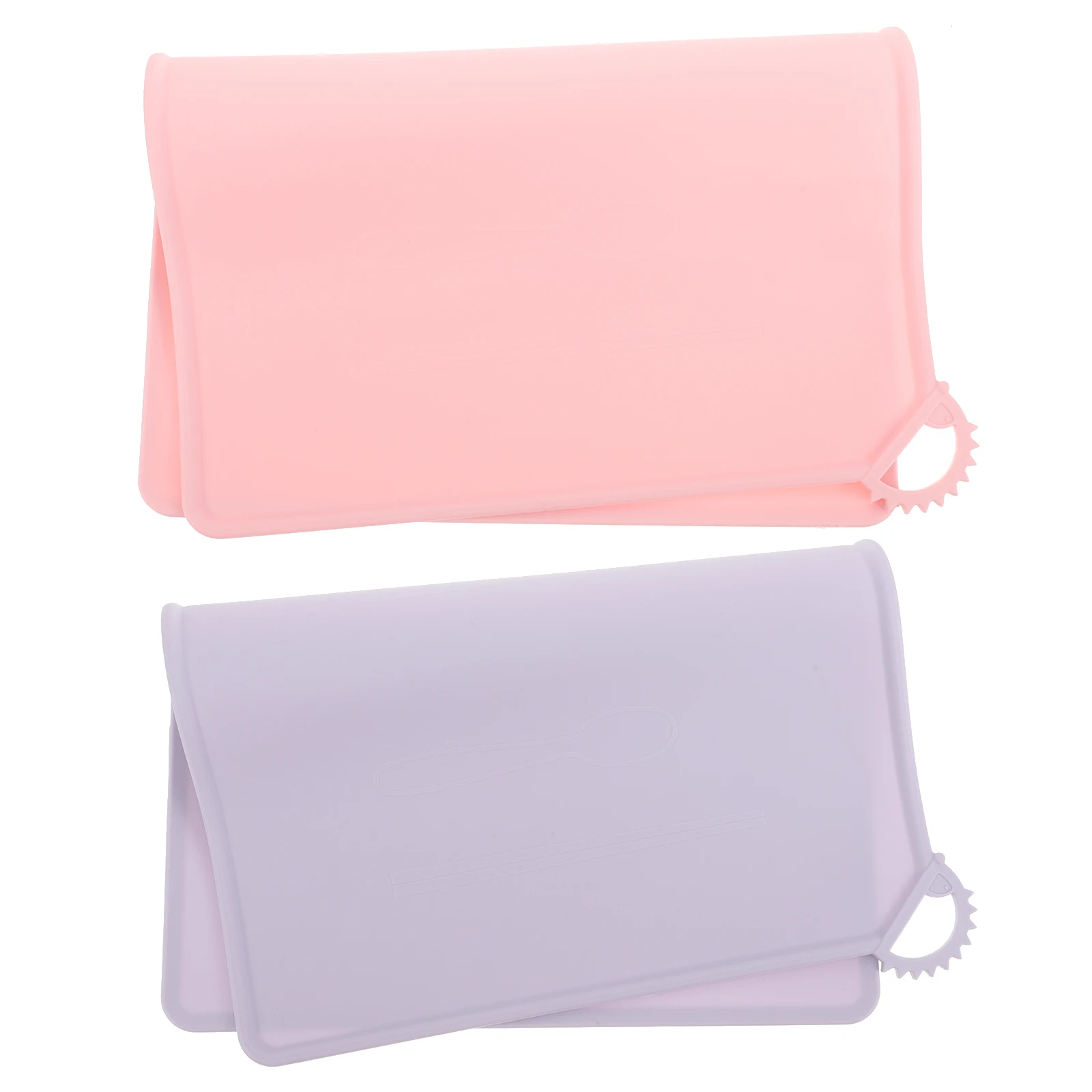 

2pcs Silicone Place Mat Non-Slip Heat Resistant Table Mat Reusable Countertop Protector Anti-Scald Mats For Home Dining Large