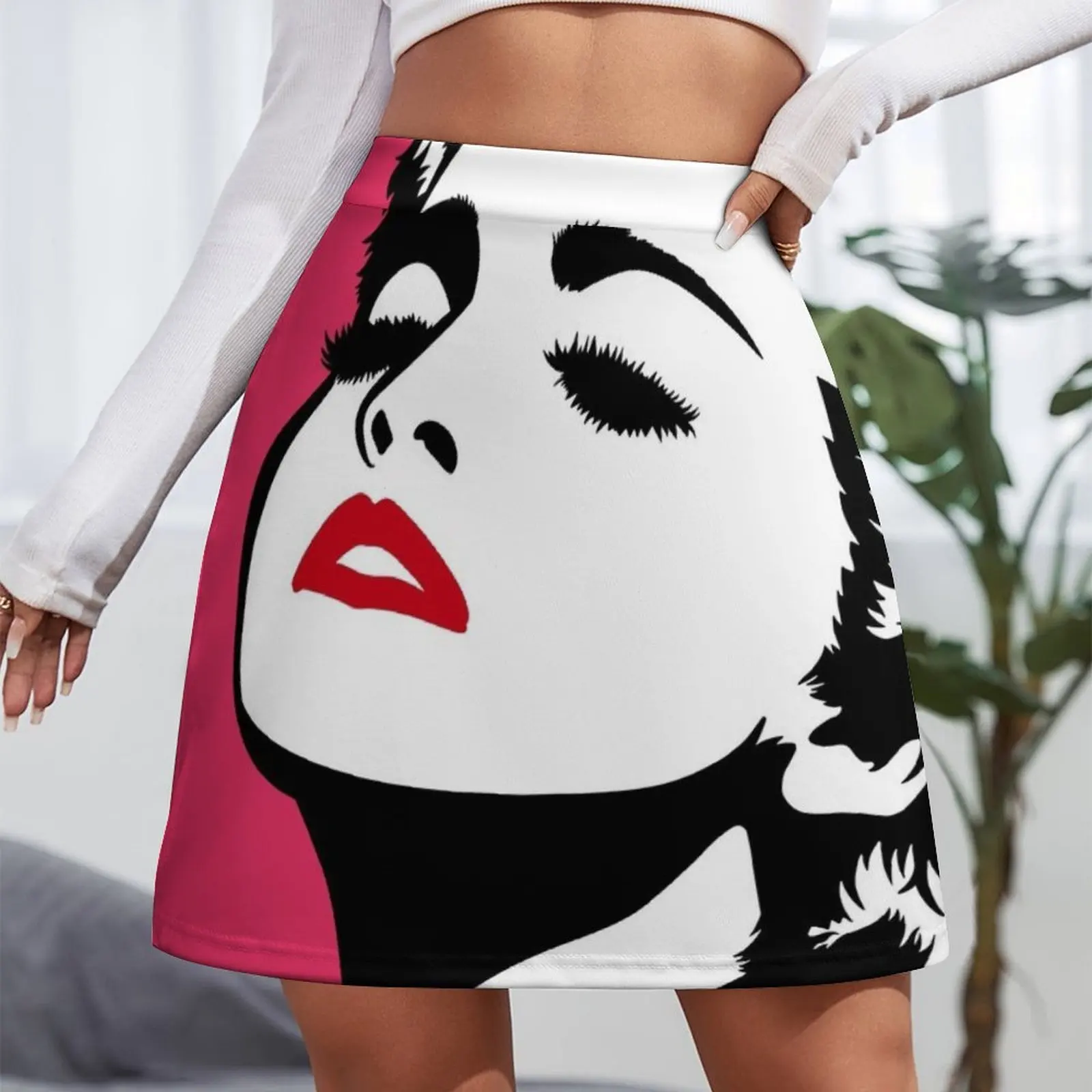 Madonna Pop Art 80's Era. Mini Skirt skirt set women's clothing trend 2025 summer clothes korean style clothes