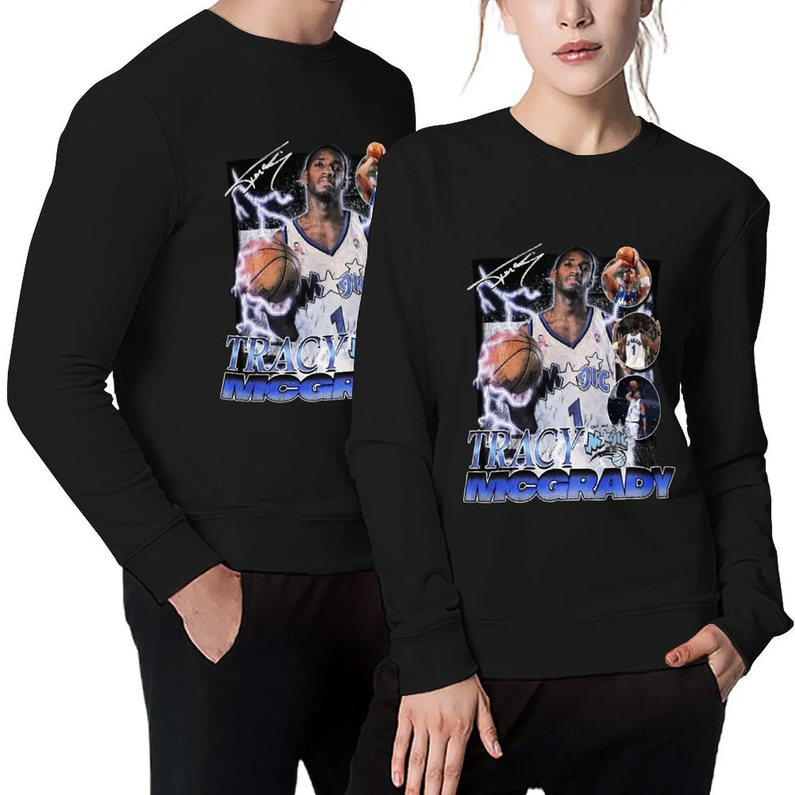 

Tracy-McGrady-Orlando Pullover men's autumn clothes japanese style graphic t shirts men autumn new sweatshirt