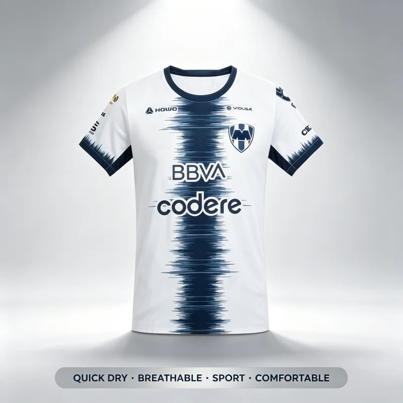 26-27 Monterrey 3DPrint Football Jersey Men Women Summer Sports T-shirt Breathable Quick Drying Streetwear Clothing Parent-child