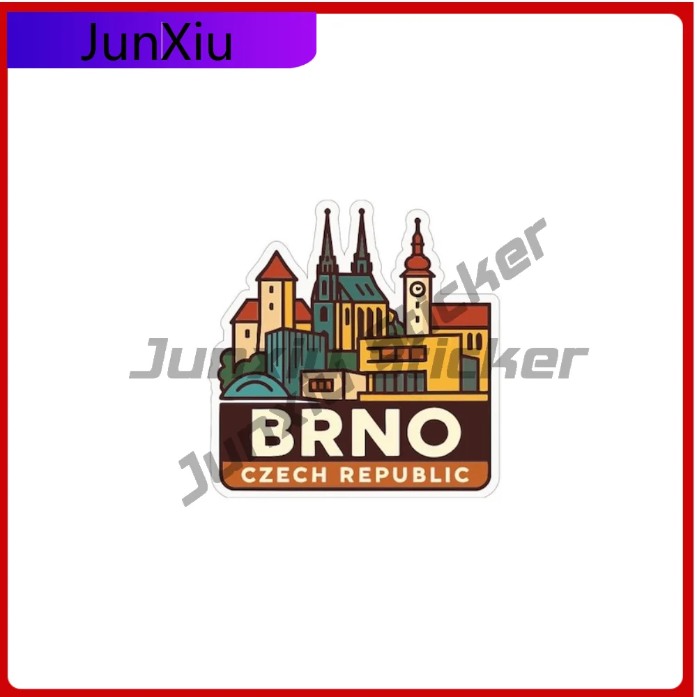 

Brno Czech Republic Sticker Vacation Vinyl Waterproof Decal V125 Motorcycle Laptop Speedboat Rear Windshield Stickers Camper Pvc