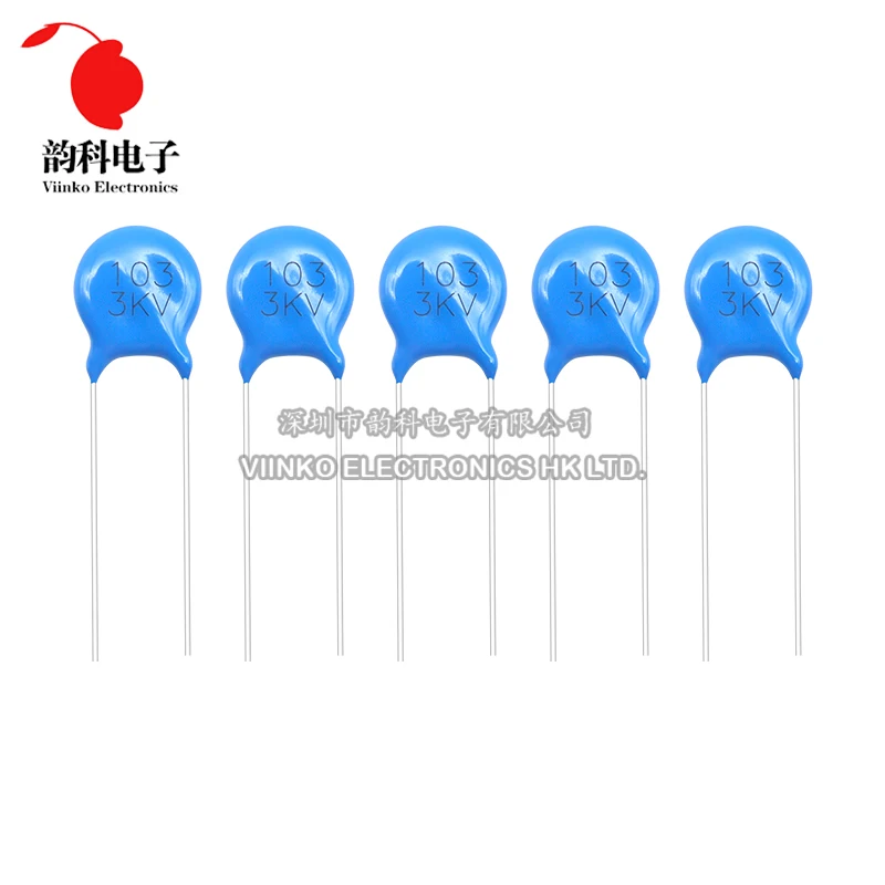 20pcs High voltage Ceramic Capacitor 3KV 5PF 10PF 15PF 20PF 22PF 27PF 30PF 47PF 56PF 100PF 220PF 1NF 2.2NF 3.3NF 4.7NF 10NF