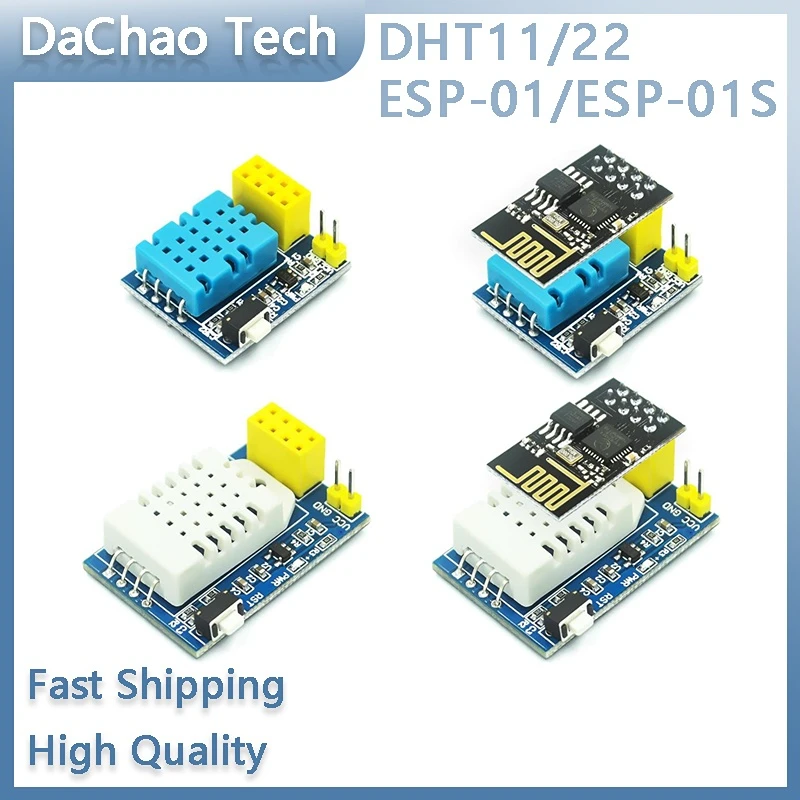 DHT11 DHT22 ESP8266 ESP-01S Temperature Humidity Sensor Module Esp8266 Wifi NodeMCU Smart Home IOT DIY Kit