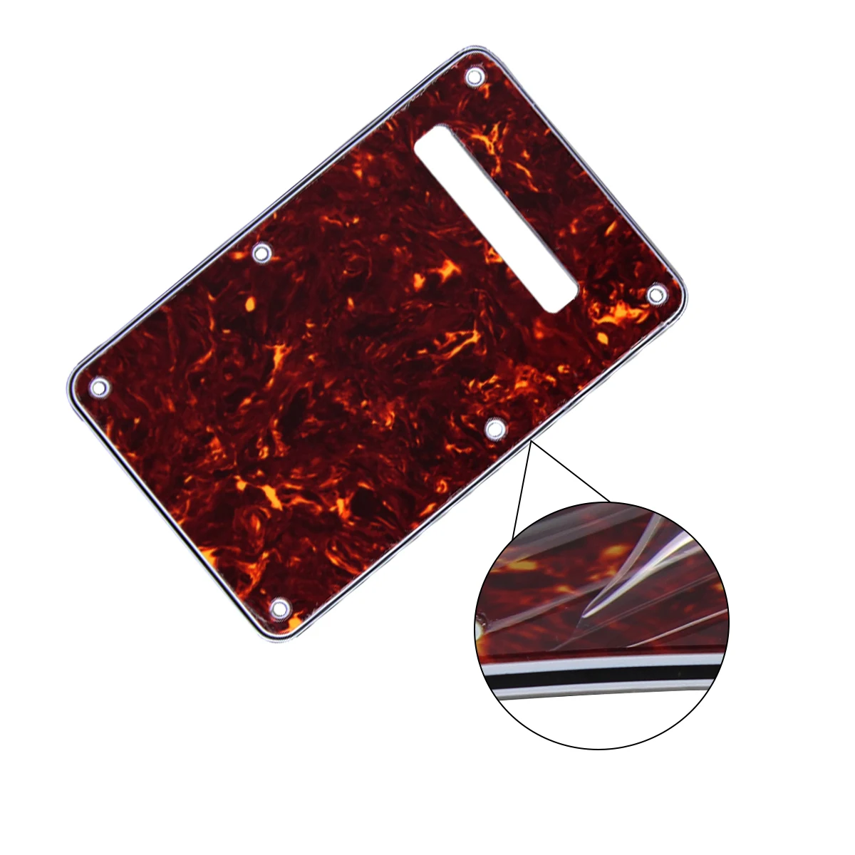 FLEOR 1pc ST Gitarre Schlagbrett Tremolo Hohlraum Abdeckung Gitarre Zurück Platte Rückplatte mit Schrauben für FD ST – Detail 10