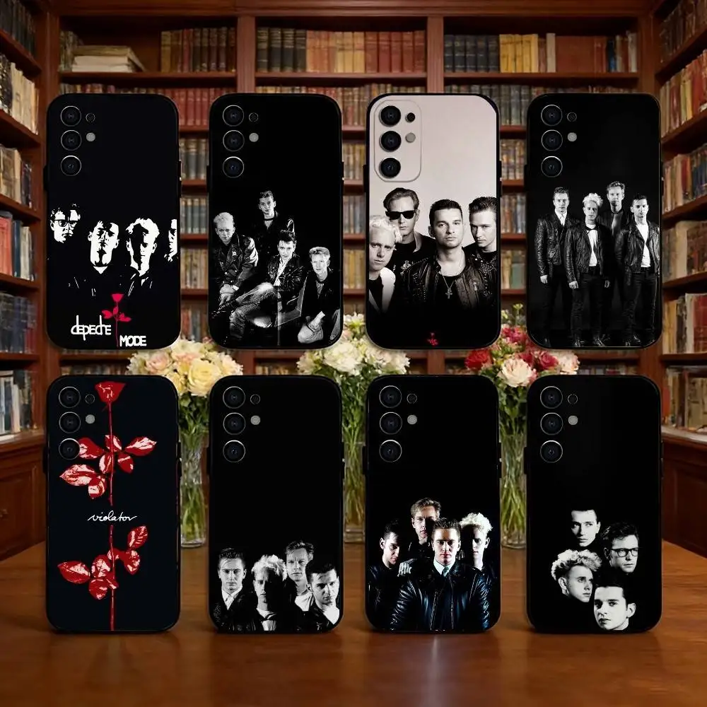 D-Depeche Mode Phone Case For Samsung S25,S24,S21,S22,S23,S30,Ultra,S20,Plus,Fe,Soft Silicone Black Cover