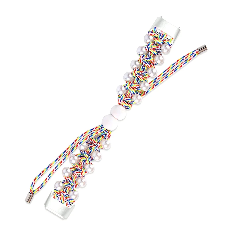 Braid Umbrella Rope Band Bead For Fitbit Luxe Girl Watch Bracelet Wrist Strap For Fitbit Luxe Replacement