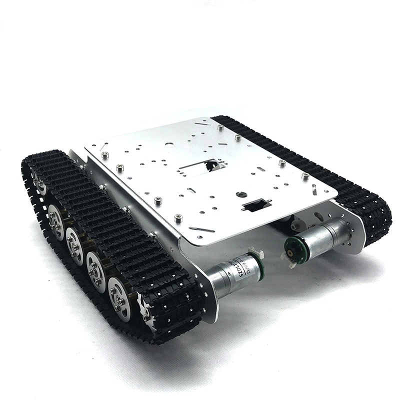 Chassi do tanque de absorção de choque de esteira rolante TS100, 25 motores/alças/controle de APP móvel, código aberto