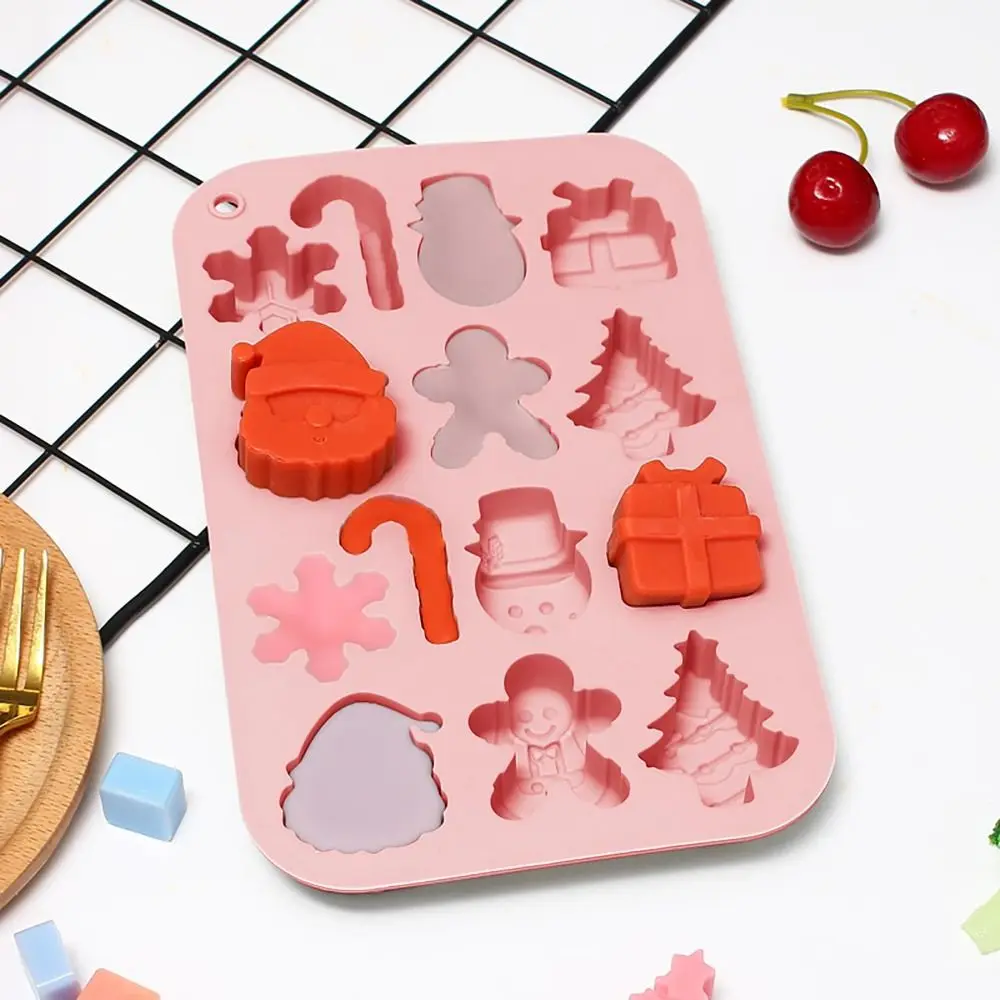 New Christmas Theme Mousse Cake Mold 14 Options Reusable Chocolate Dessert Mold Flexible Non-Stick Baking Mould Baking Tools