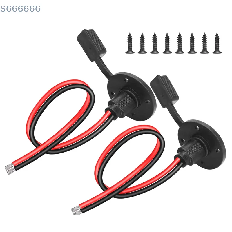 Extension Cable Screw Holes For Solar Panels Battrey Motorcycles Battery12AWG SAE Cable 2 Pin Quick Disconnect Automotive Panel