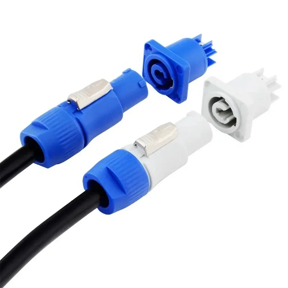 3x2.5mm² PowerCon Extension Cable with Locking Connectors - High Durability for Stage Lighting & DMX512 Systems