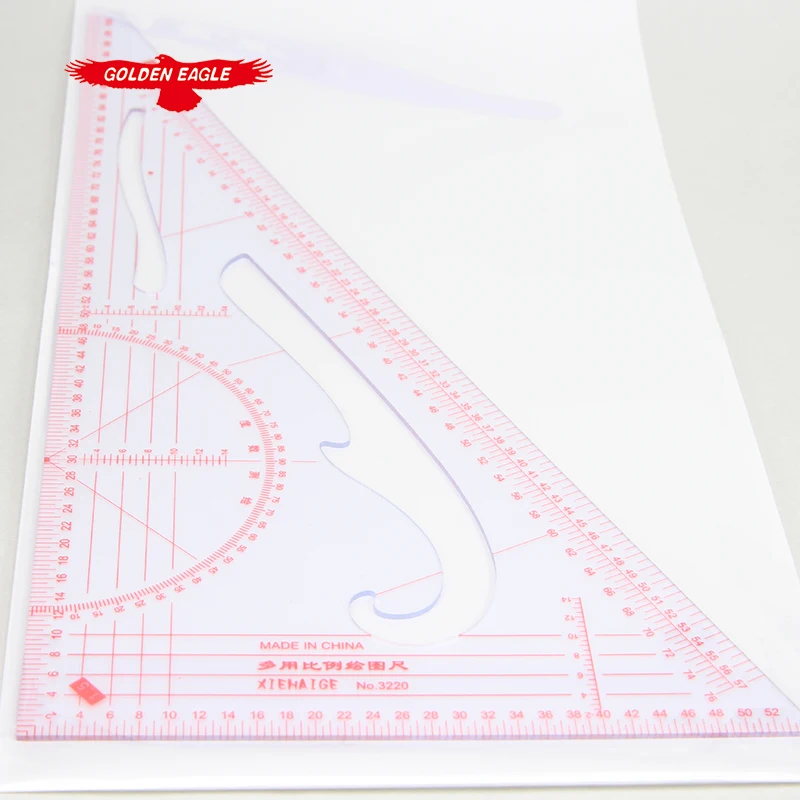 Clothes Sample Scale  Setsquare Grading Ruler Clothes Scale Multifunctional Proportion Triangle Ruler