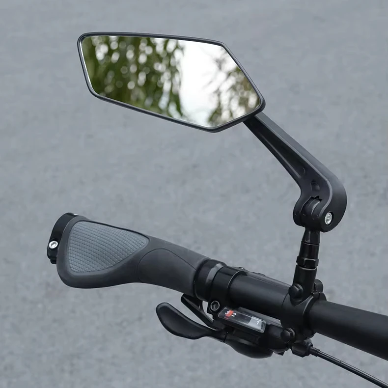 

Universal wide range bicycle rearview mirror motorcycle side mirror 360 rotating handlebar bicycle rearview mirror