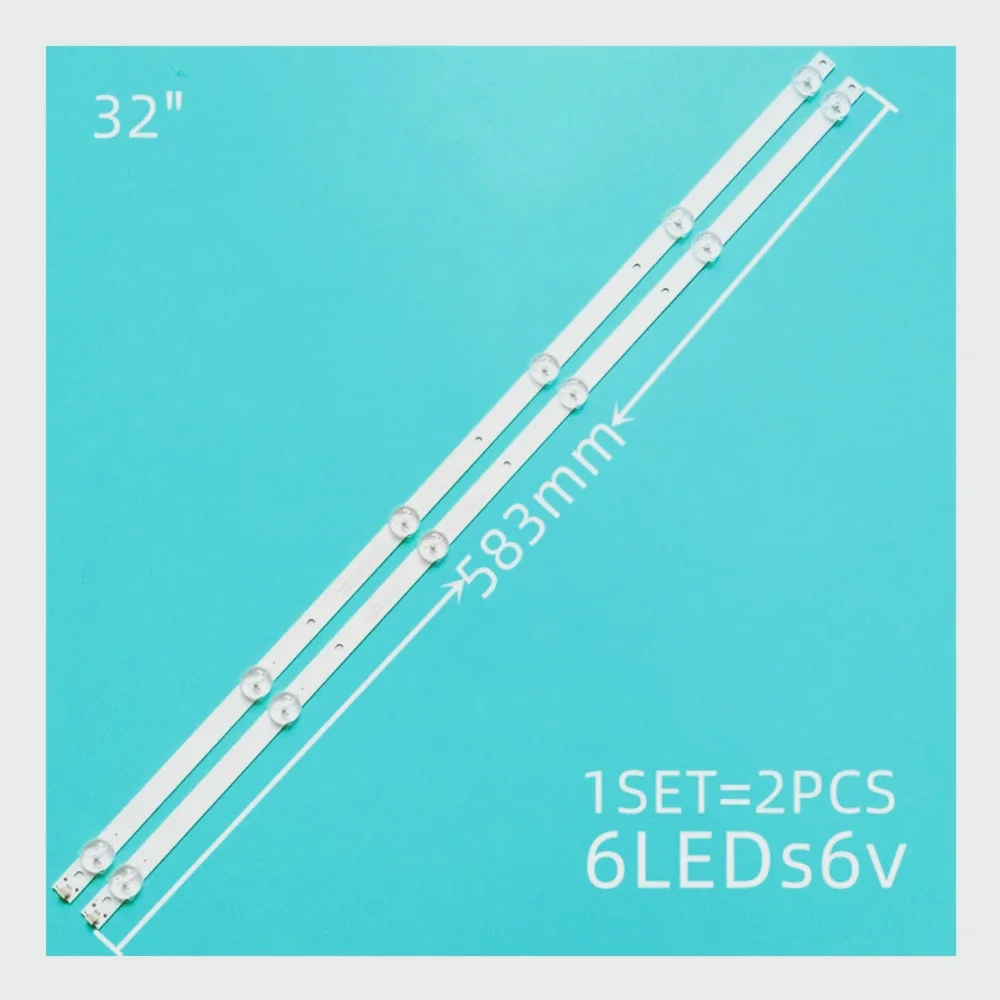 Led Backlight Strip Voor 32Inch K320WDC1 A2 4708-K32WDC-A2113N01 6LED 583Mm TX-32ER250ZZ K320WDC2B K320WDC1176021