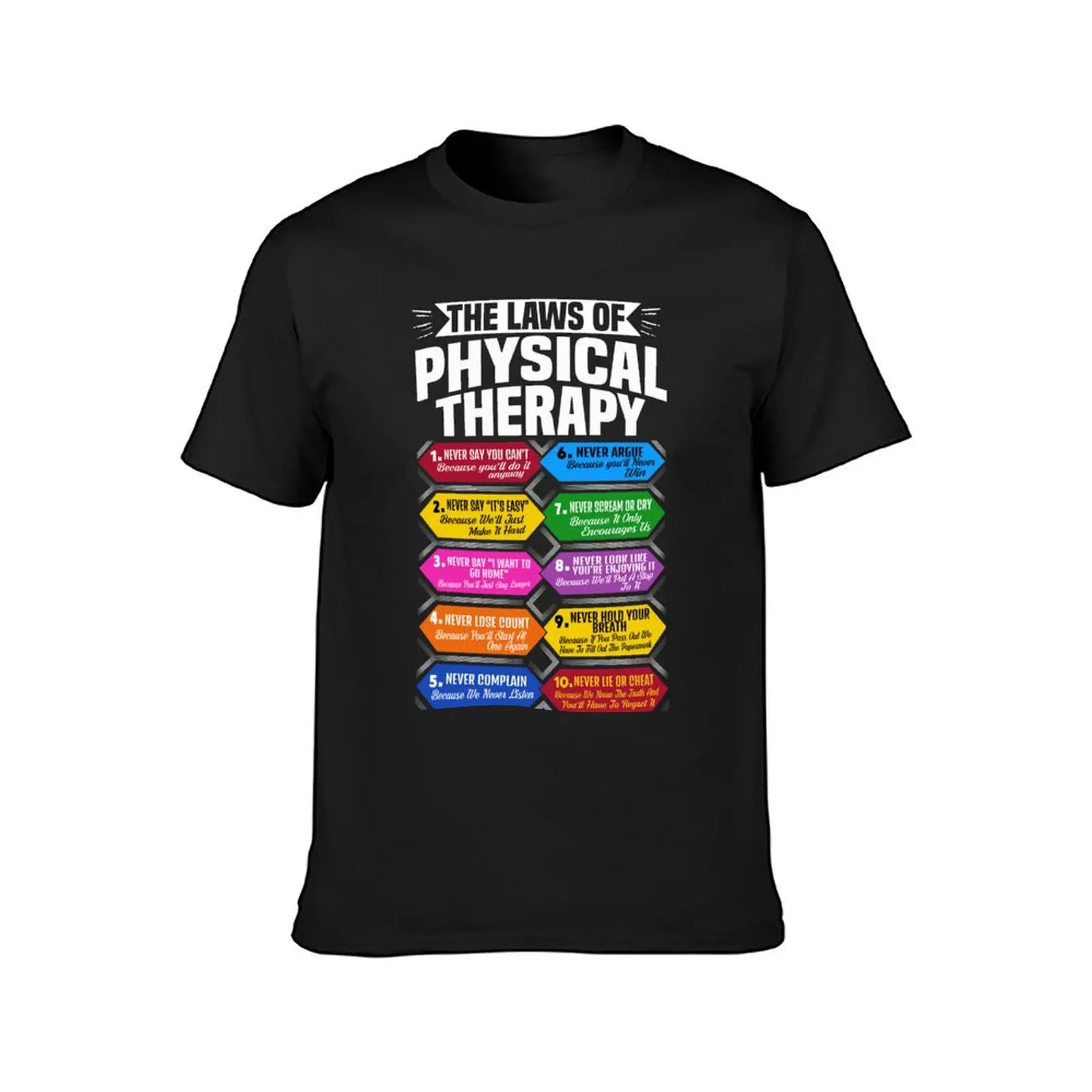 The Laws Of Physical Therapy Awesome Therapist Gift T-Shirt customs vintage clothes fruit of the loom mens t shirts