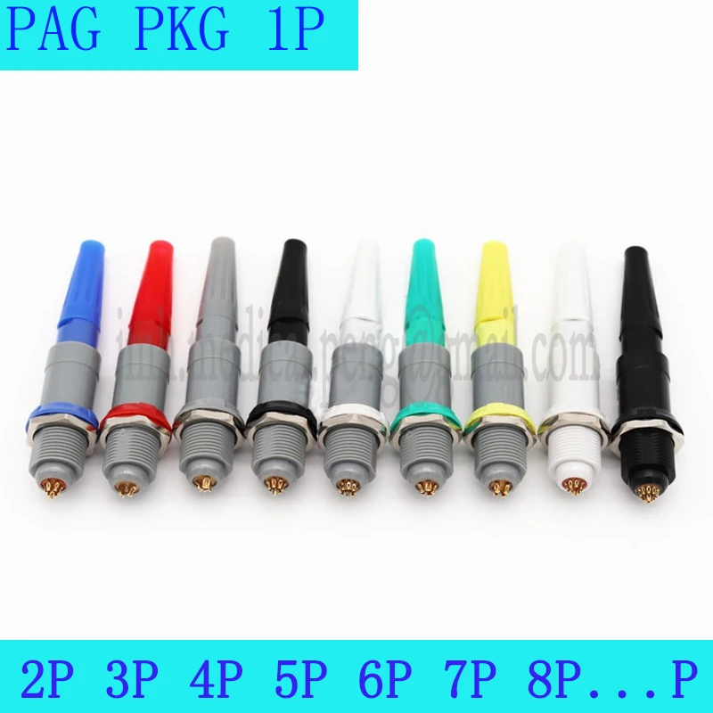 

1Set PAG PKG 1P 2 3 4 5 6 7 8 9 10 14Pin Medical Plastic Push-pull Self-locking Connector with Bend Relief Male Plug And Socket