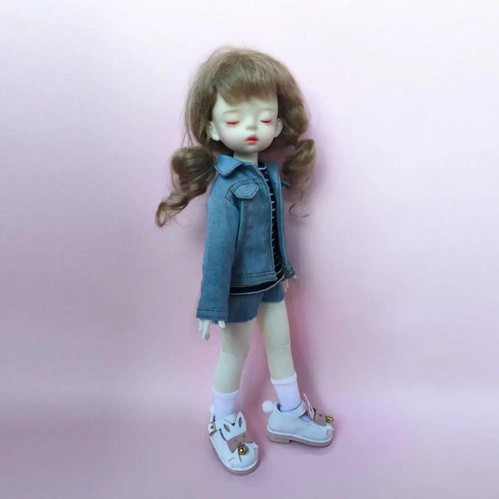 New Fashion Jeans Shorts Casual Wears Floral Leather Pants Dolls Accessories for 11.5" Dolls/for 1/6 BJD Dolls/For 30cm Doll