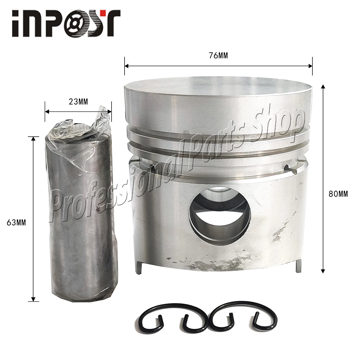 

1Set New D1101 Piston With Pin Lock STD For Kubota