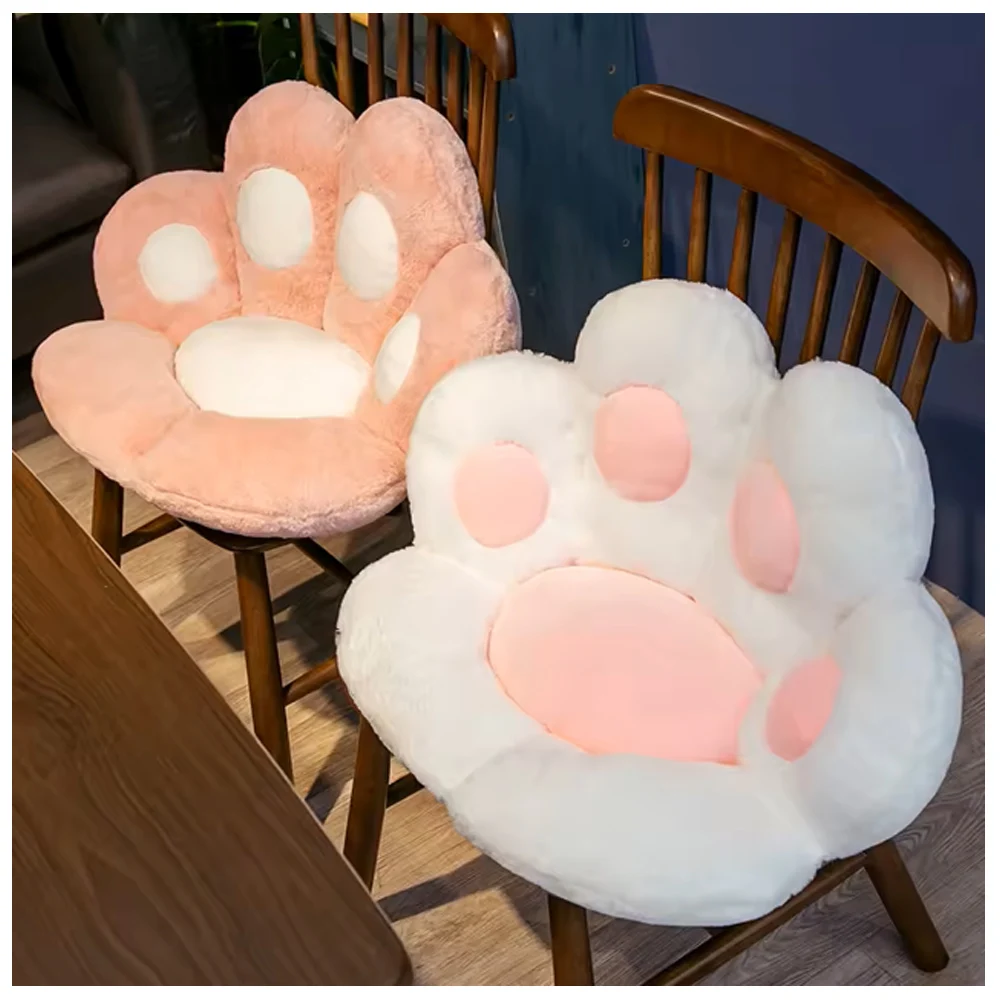 

New 62*50cm Big Size Cat Paw Plush Toys Cute Soft Stuffed Floor Cushion Chair Sofa Butt Office Nap Doll