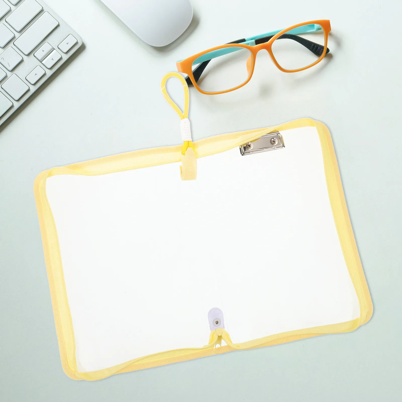 

Waterproof Transparent File Bag Zipper Large Capacity for A4 Documents Stationery Books Students Classroom Organizer