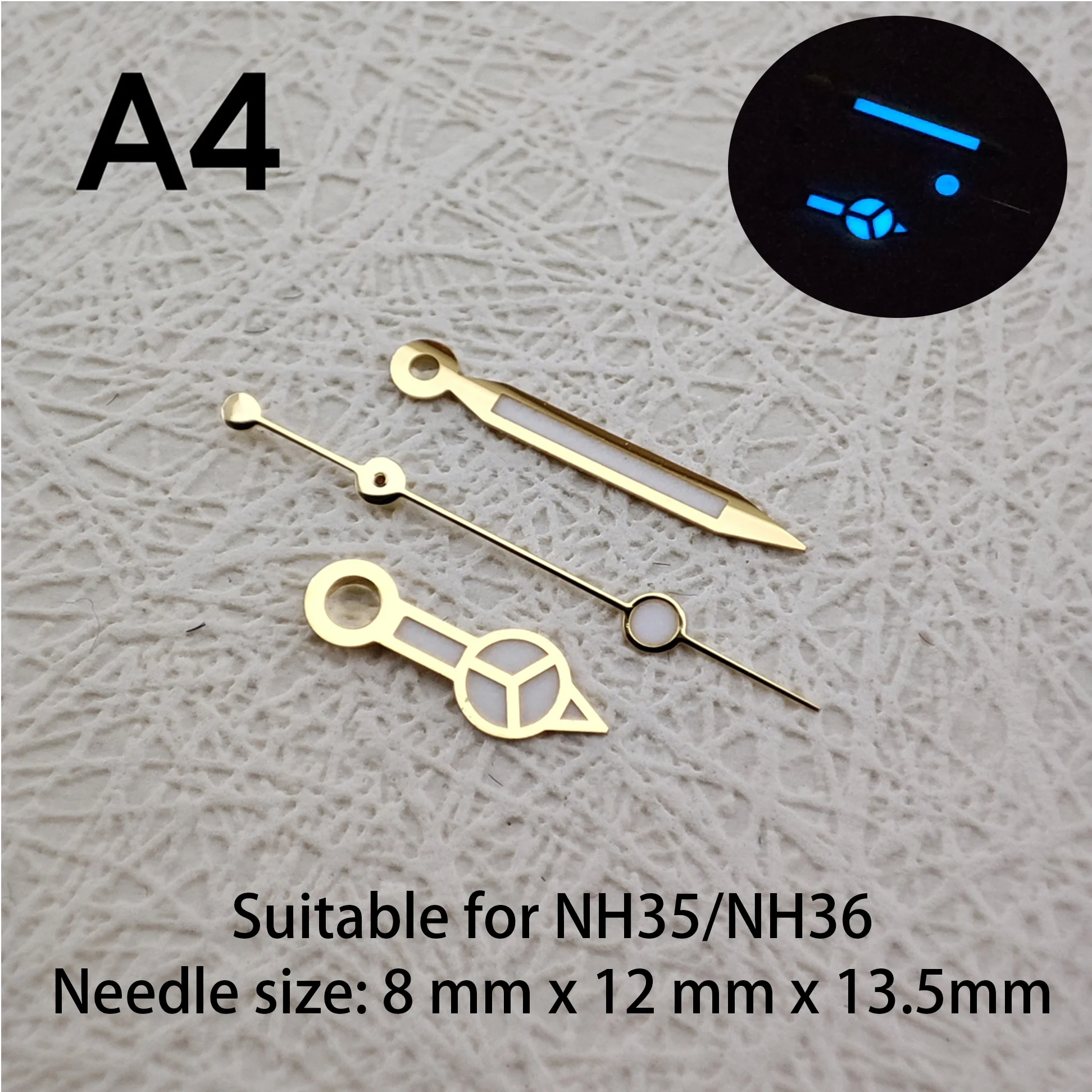 Watch Hands NH35 Hands,NH36 Hands Green Luminous Hands Second Hands Watch Accessories Suitable For NH35,NH36 Movements 06