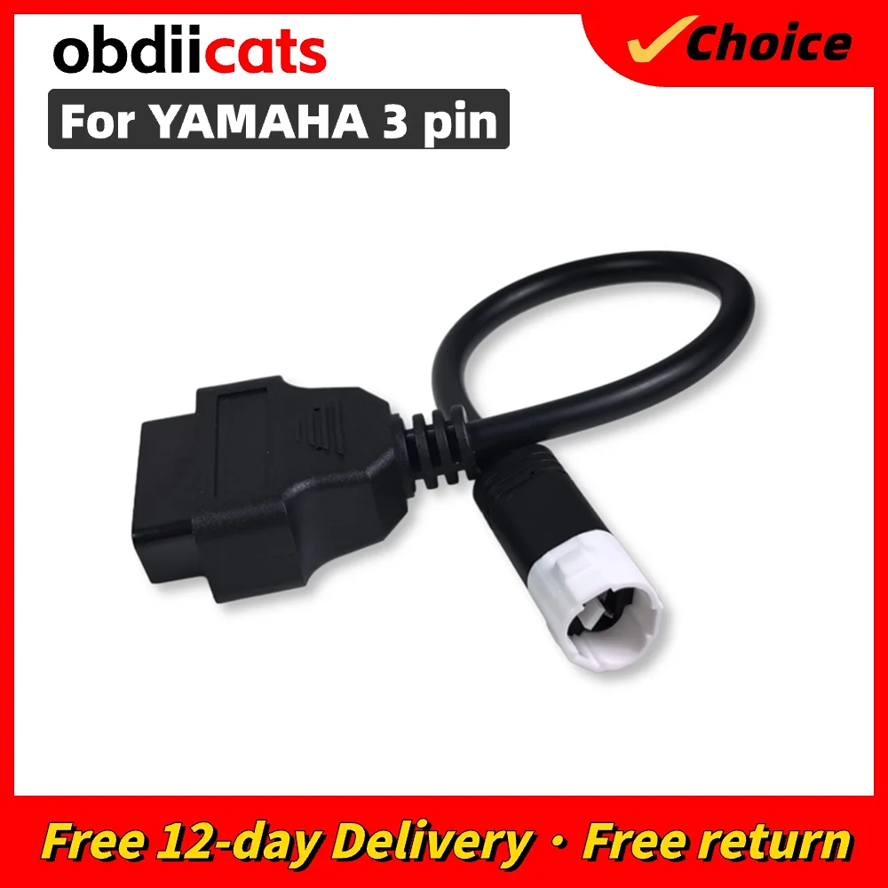 

For Ya-ma-ha 3pin Cable Adapter Motorcycle Adaptor OBD2 Diagnostic Scanner Adapter Cable OBD2 Extension cable OBD2 Connector