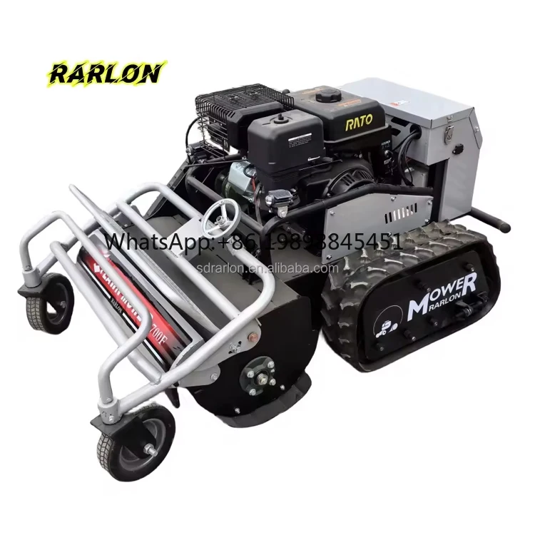 Cordless Agricultural Forestry and Construction Machinery Self Propelled Small Family Remote Control Mower