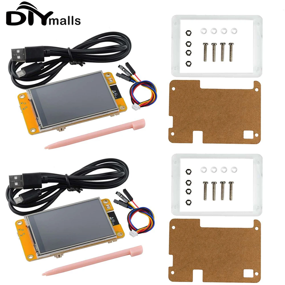 DIYmalls 2,8 Zoll ESP32 LCD TFT Touch Screen Display Modul 2,8" ESP-32 WIFI BLE Dual Core Development Board, Displaygehäuse 3
