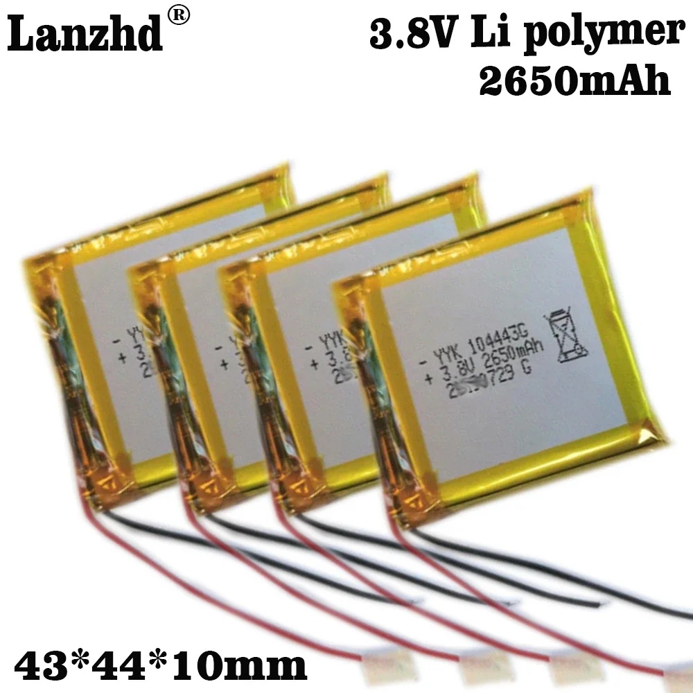 3,7 V 2650mAh Polymer Li Lithium Lipo Batterie reine Kobalt zelle für intelligentes Schloss GPS Power Bank E-Book Pad DVD-Tablet