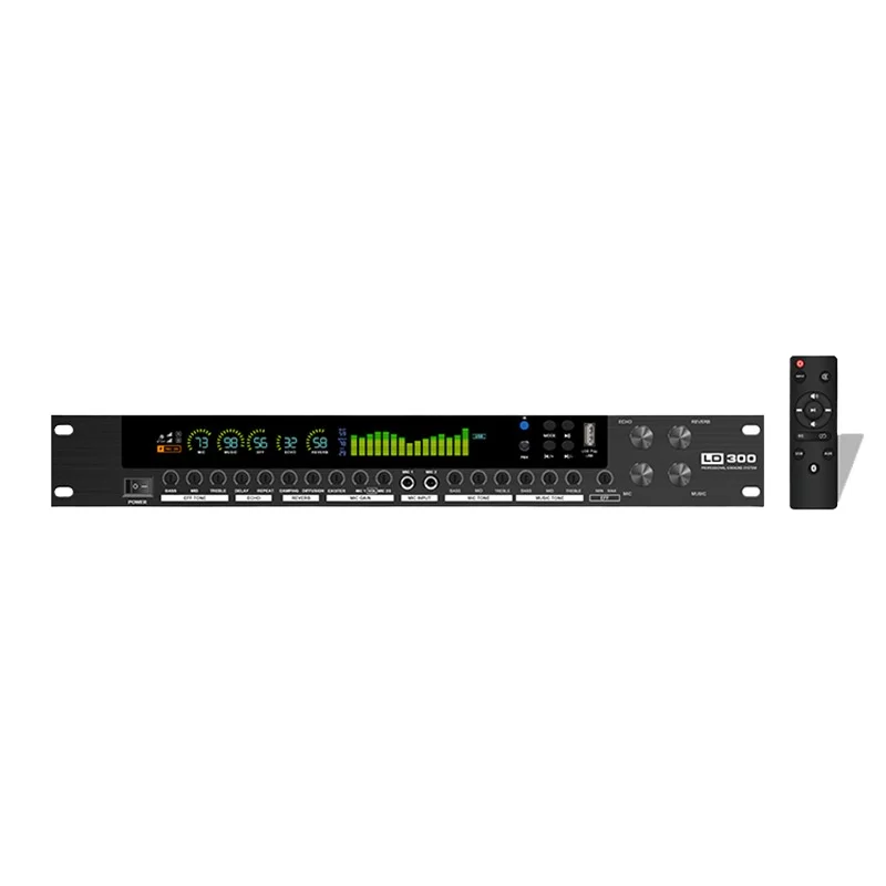 Professional stage performers use karaoke audio tuning anti-whistle equalizer for home use