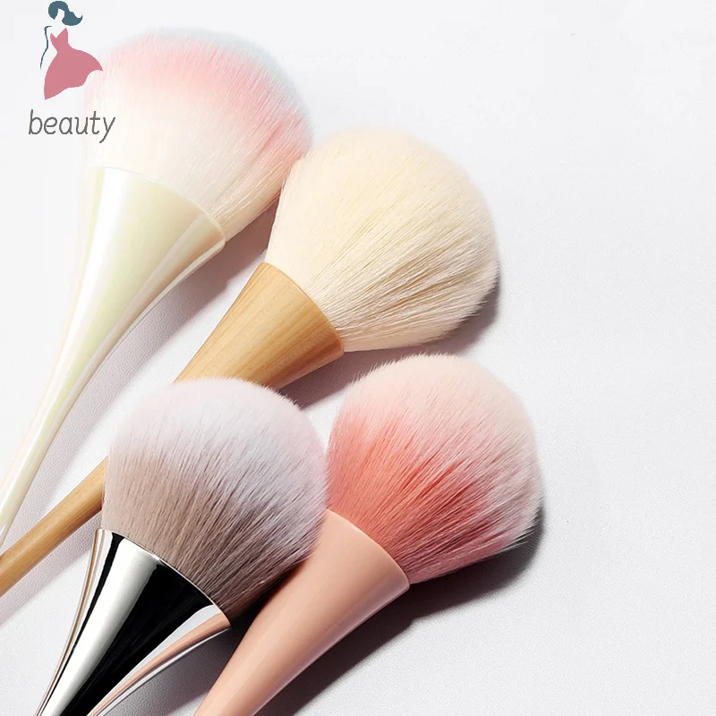 Dust Cleaning Nail Brush Manicure Nail Art Brush Big Head Flower Powder Blush Brush Salon Makeup Beauty Nail Accessories Tool