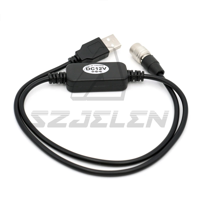 Boost 12V USB to  4pin Power Cable For Sound Devices 664/688 zoom f4/f8  60cm