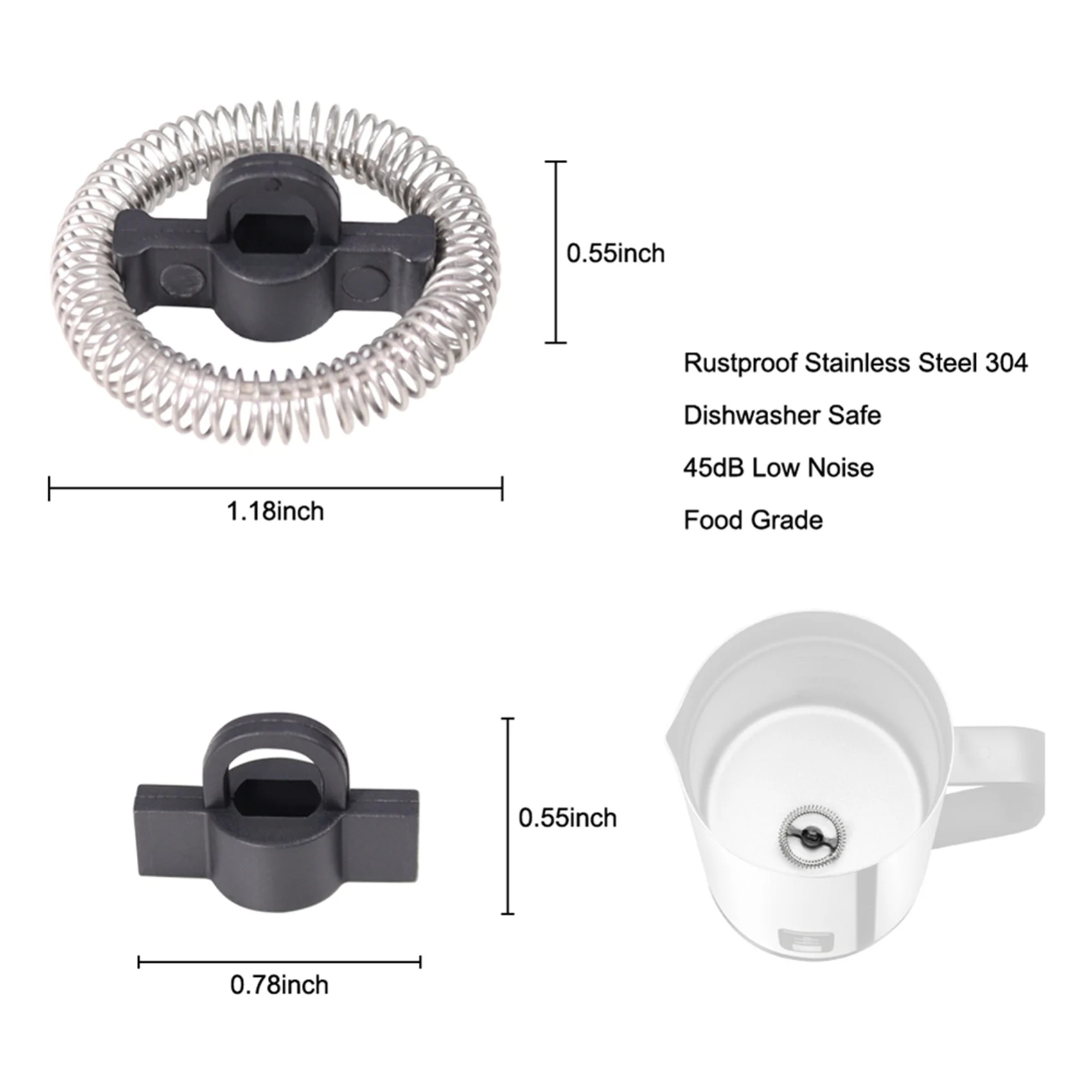 

B83B-3X MMF-015 Электрический вспениватель и подогреватель молока, сменный набор миксеров для Secura