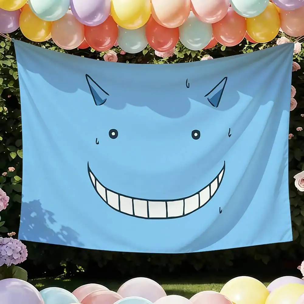 Funny K-Koro S-Sensei Face Meme Funny Flags for Bedrooms Home Decor Items Outdoor Decors Garage Decoration Flaga
