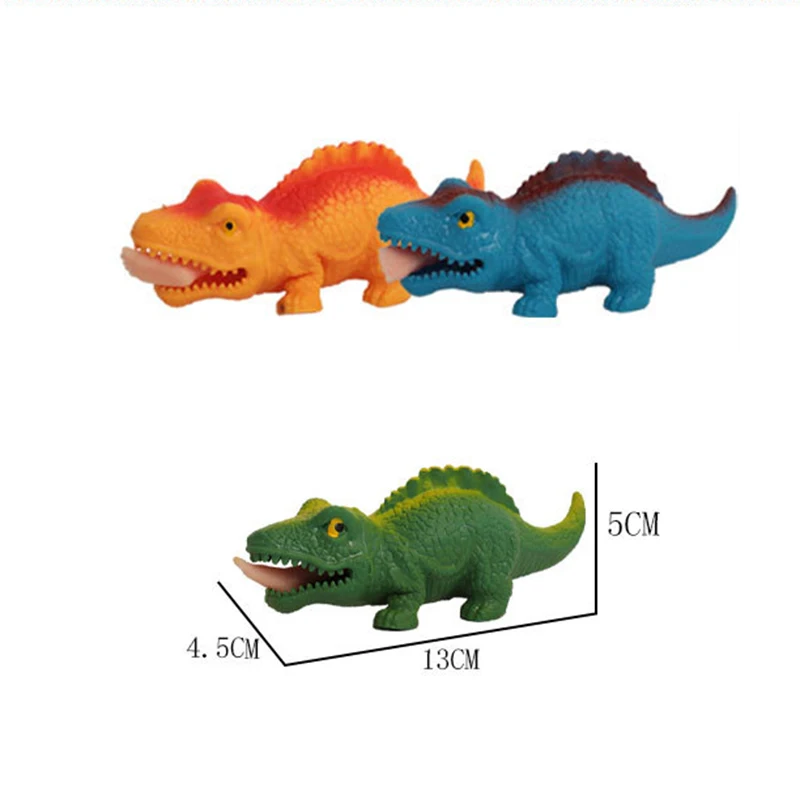 1Pcs New Cartoon Wacky Dinosaur Squeeze Squeeze Toys Children's Funny Animal Stress Relief Vent Toys Birthday Party Holiday Gift