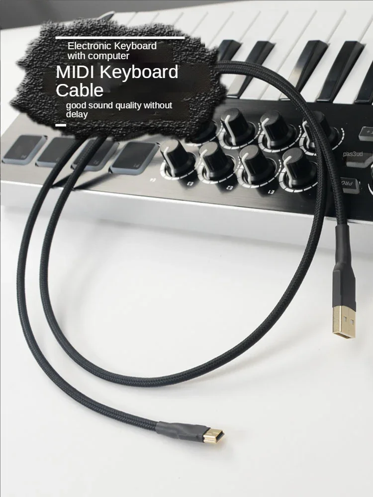 لوحة المفاتيح الإلكترونية كابل MIDI USB لوحة المفاتيح البيانو الكهربائية طبل الإلكترونية آلة موسيقية OTG كابل الصوت الكمبيوتر