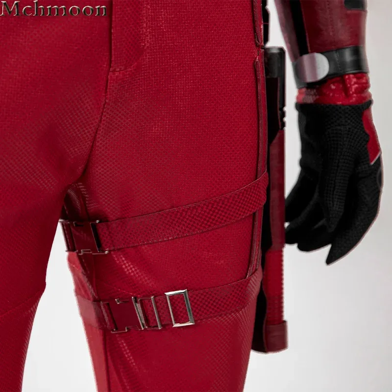 25COSMovie دارديفيل تأثيري حلي بذلة حمراء ولد مرة أخرى مات Murdoch خارقة الكبار الرجال مع القبعات قبعة هالوين