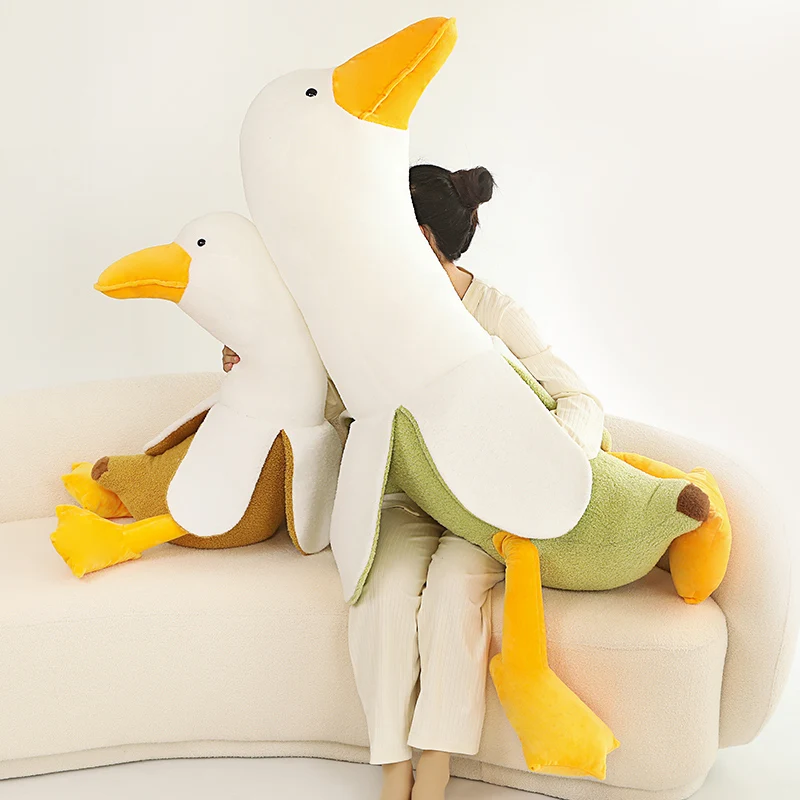 50/80/115CM Creative Banana Duck Plush Pillow Soft Down Cotton Cartoon Sleeping Pillow Home Sofa Bed Decoration Girl Gifts