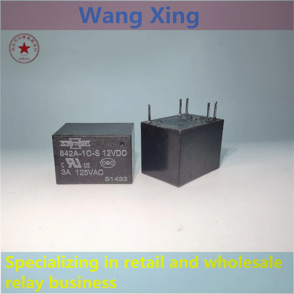 842-1C-C 842A-1C-C 82A-1C-S 5VDC 12VDC 24VDC Electromagnetic Power Relay