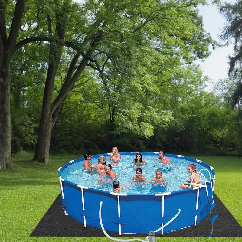 

Mat Rectangular and round Foldable Felt Floor Cloth Protective Mat Inflatable Swimming Pool Durable Pool Liner Pad for Pool