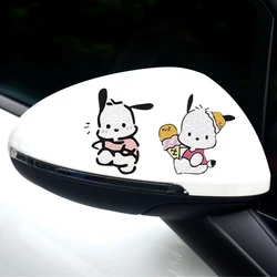 Sanrio Pochacco Cartoon Cute Car Sticker Decals Car Body Styling Vinyl Decal Funny Children Play Auto Stickers Decor Vehicles