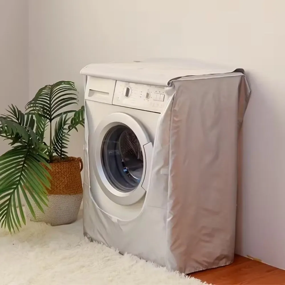 Universal Drum Washing Machine Cover Waterproof Dustproof UV Resistant Cover Elastic Appliance Protector Fits Multiple Brands