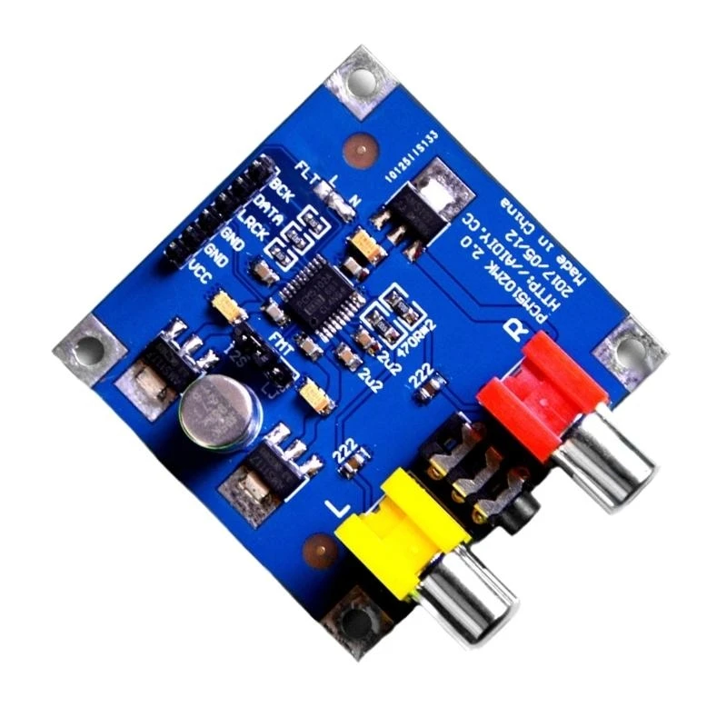  PCM5102/PCM5102A DAC Decoders I2S Player Assembled Board 32Bit 384K Decoders Board Module Connector 3.5mm Output